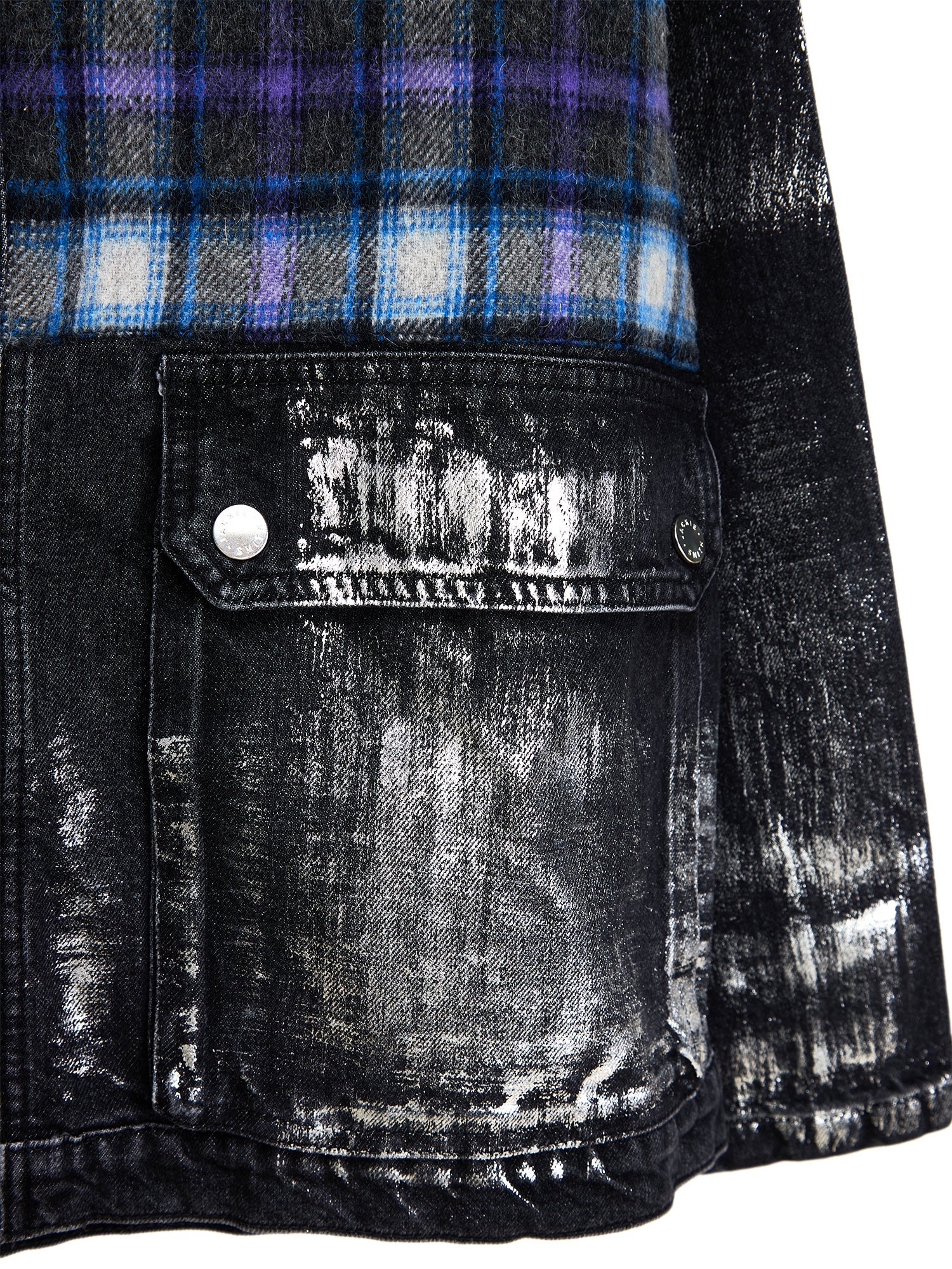 Limited Edition Oversized Metallic Tartan Jacket